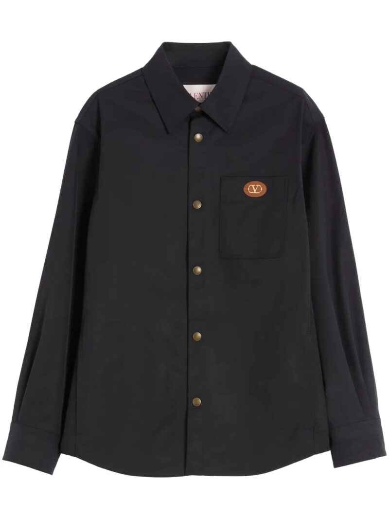 Valentino Garavani  VLogo Signature-patch shirt jacket