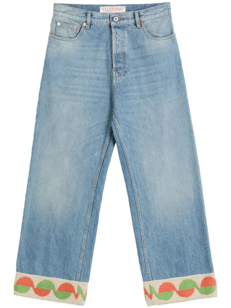 Valentino Garavani  wide-leg jeans