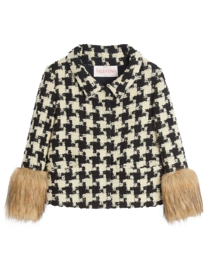 Valentino Garavani  pied-de-poule tweed jacket