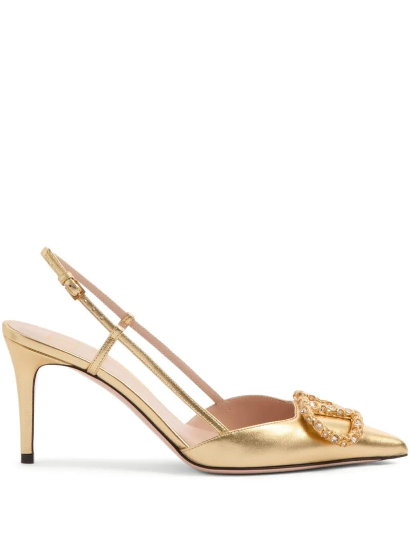 Valentino Garavani  80mm VLogo Signature slingback pumps