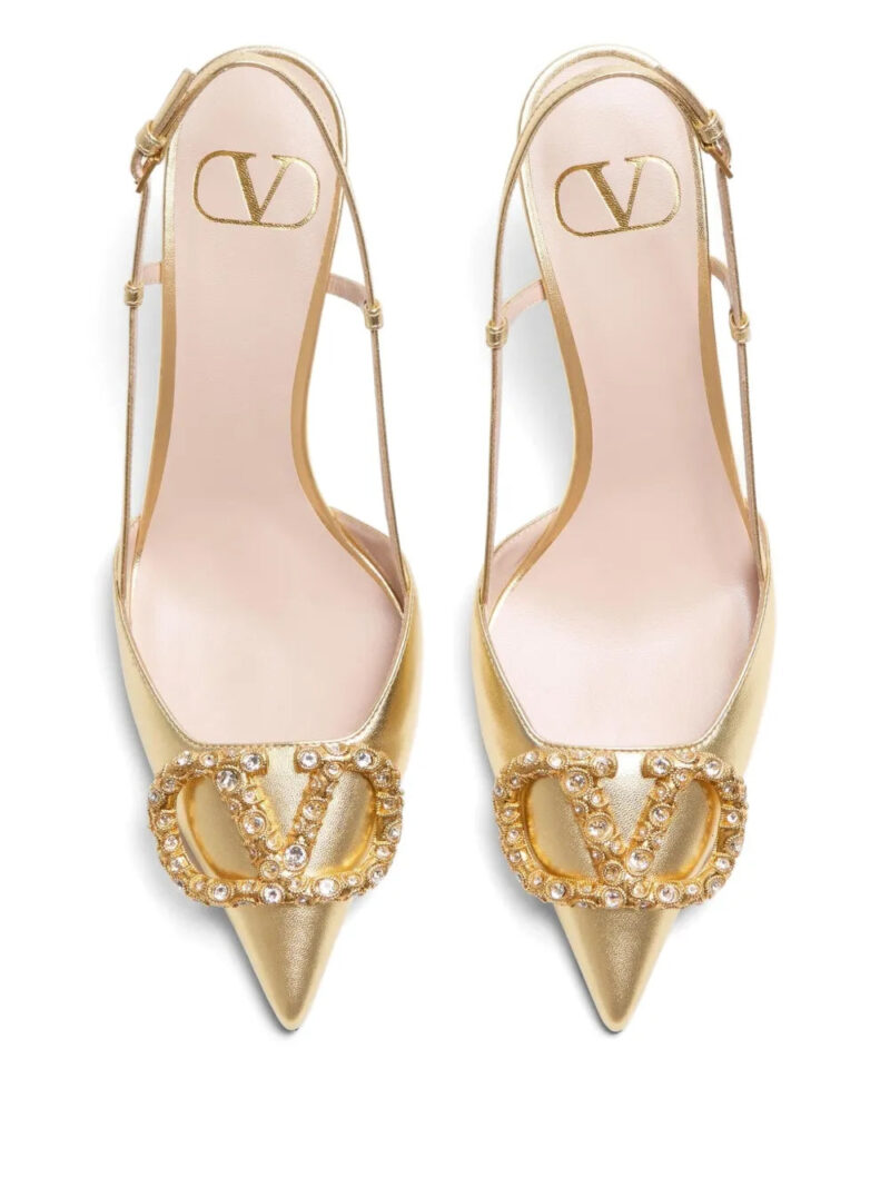 Valentino Garavani  80mm VLogo Signature slingback pumps