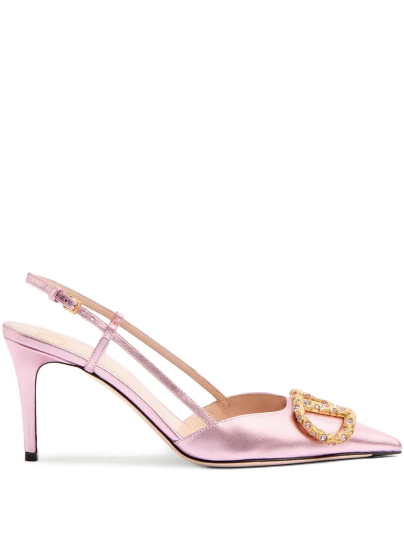 Valentino Garavani  80mm VLogo Signature slingback pumps