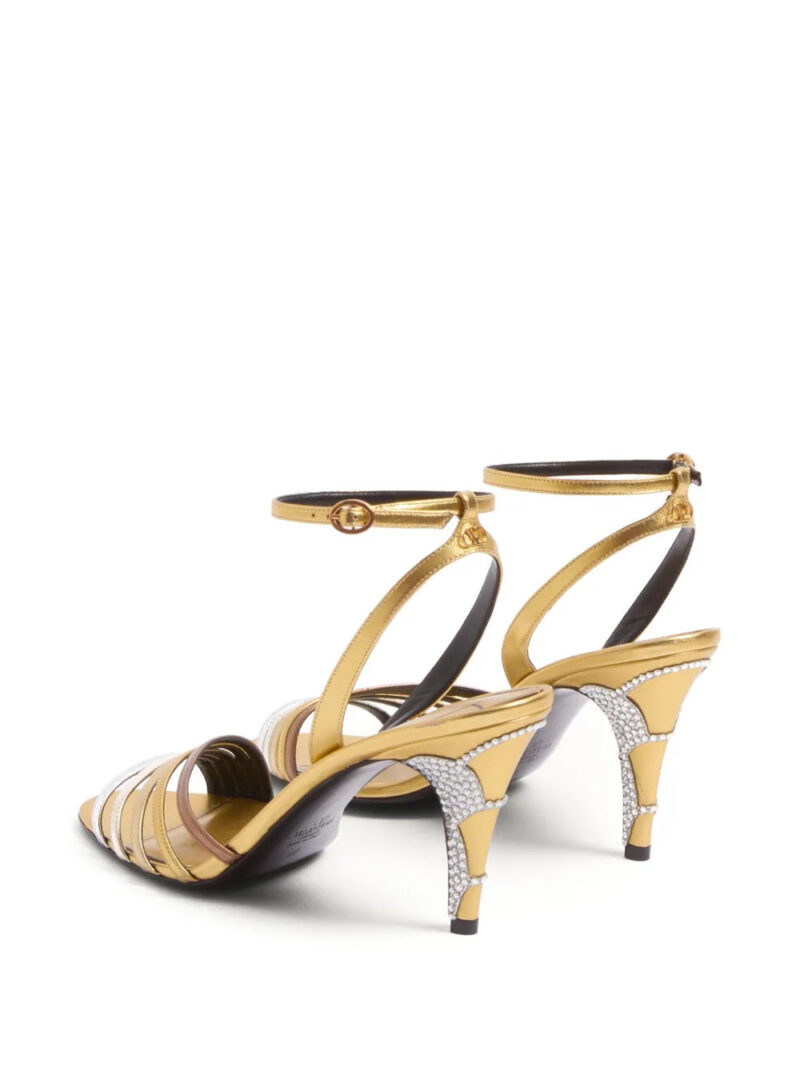 Valentino Garavani  85mm Ladycrush embellished sandals