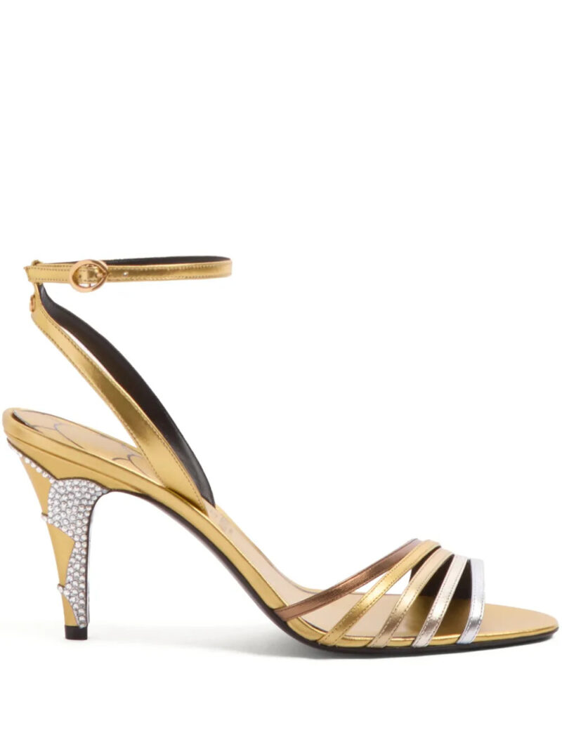 Valentino Garavani  85mm Ladycrush embellished sandals