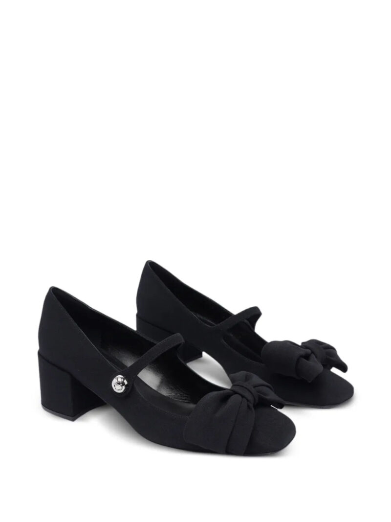 Valentino Garavani  55mm bow-detailed Mary Jane pumps