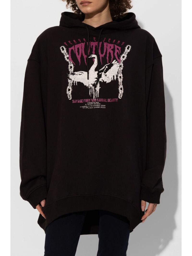 Versace Jeans Couture  sequin-embellished oversize hoodie