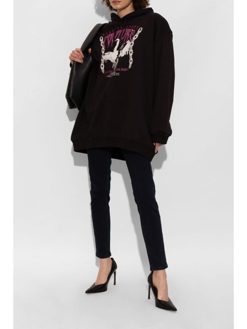 Versace Jeans Couture  sequin-embellished oversize hoodie