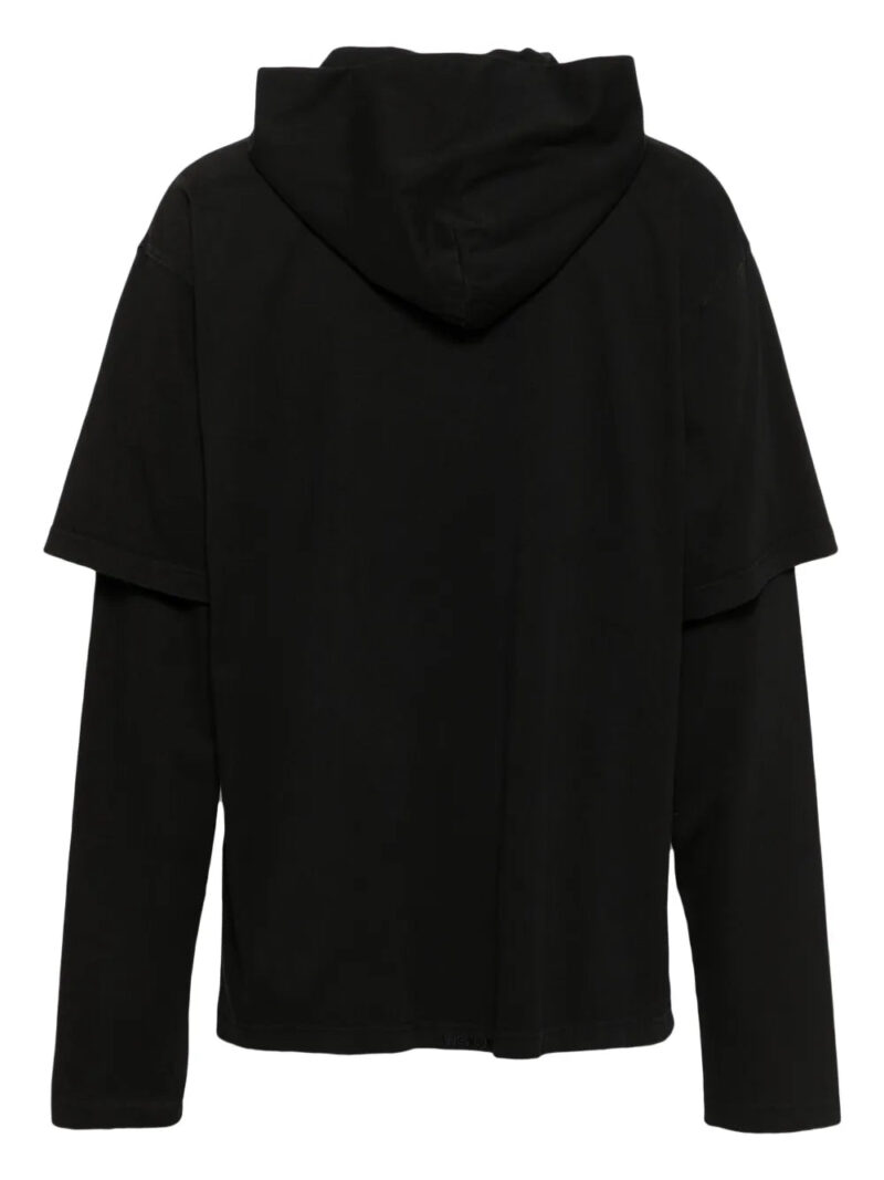 We11done  teddy bear layered hoodie