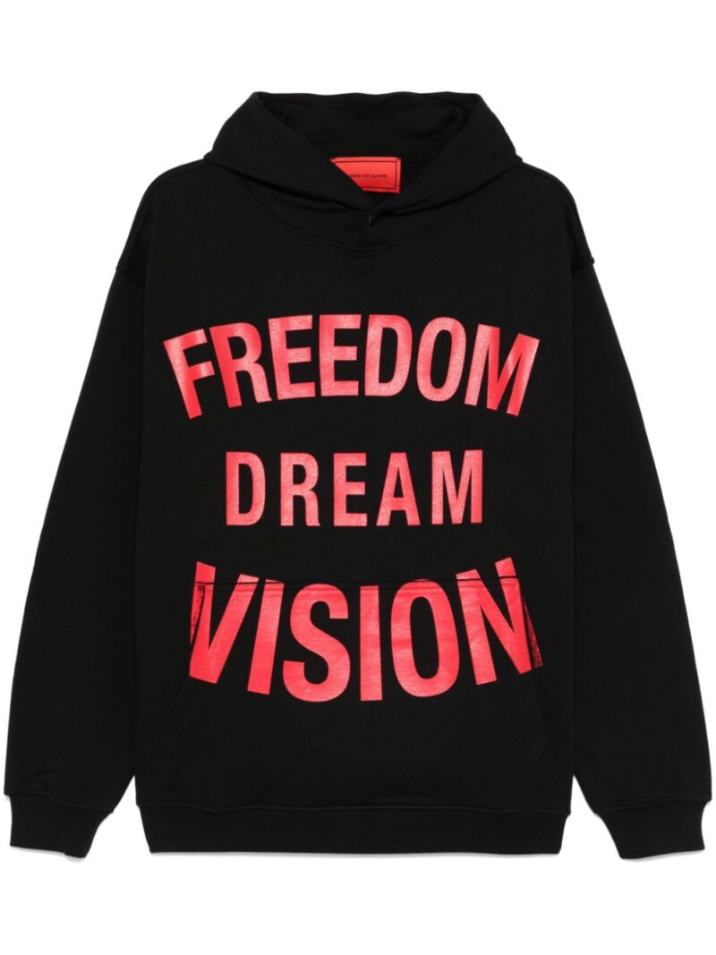Vision Of Super  Freedom-print hoodie