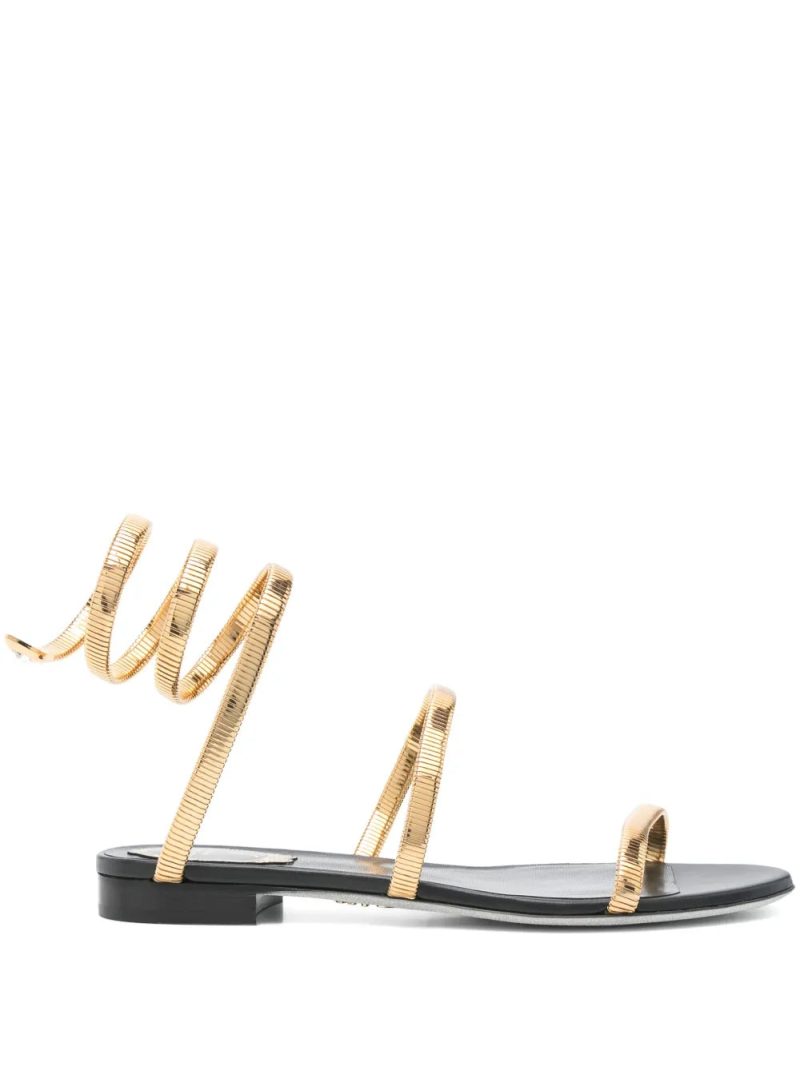 René Caovilla  snake chain sandals