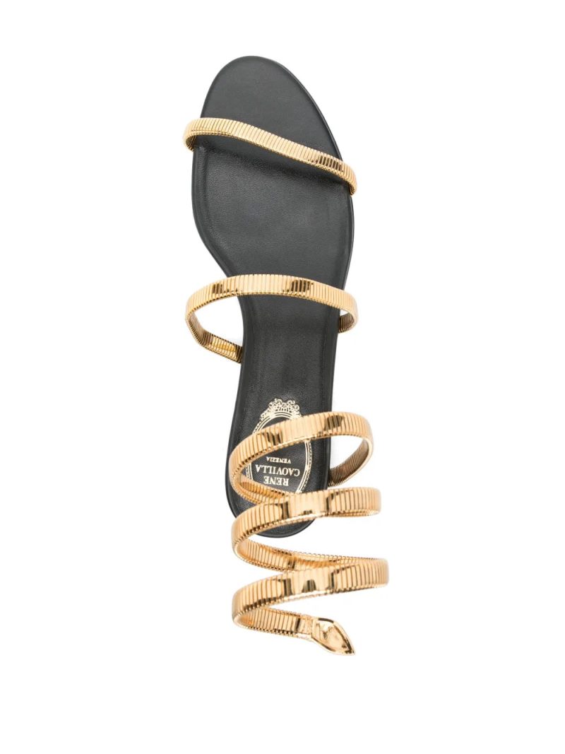 René Caovilla snake chain sandals