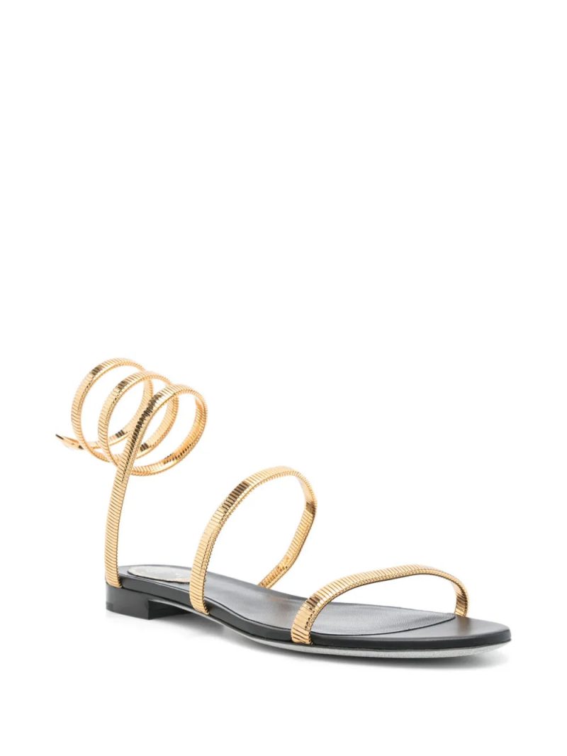 René Caovilla snake chain sandals