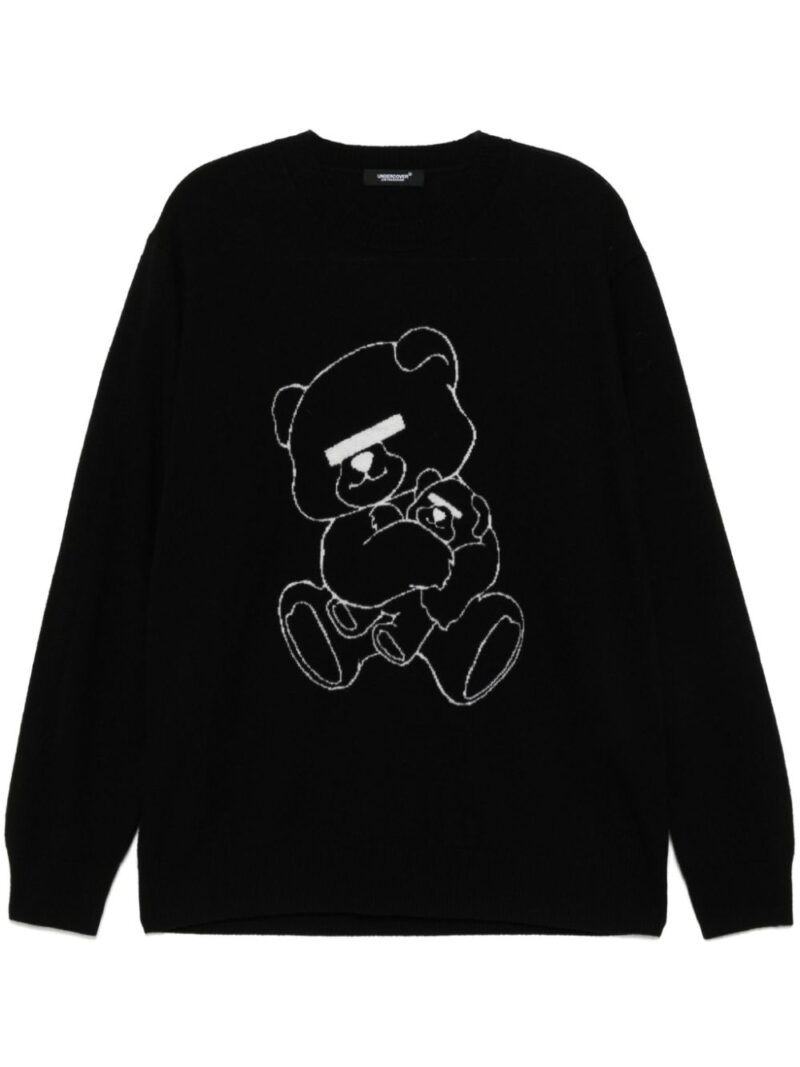 Undercover  jacquard logo motif jumper