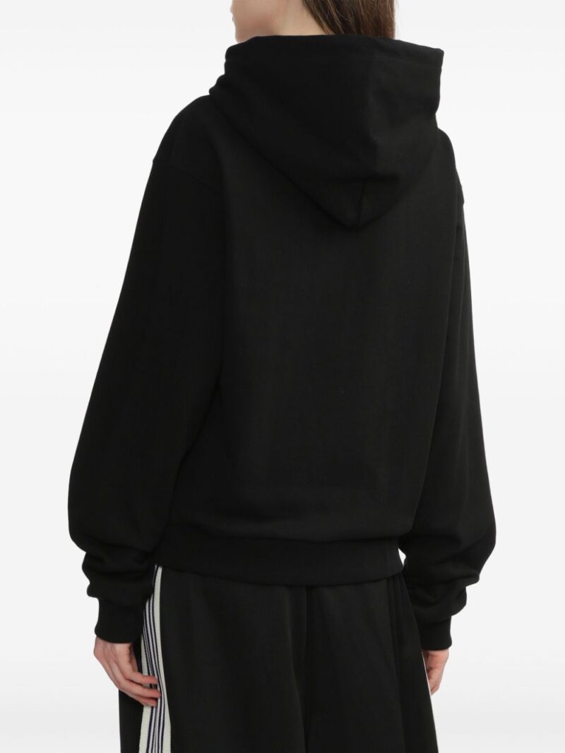 We11done  logo-appliqué hoodie