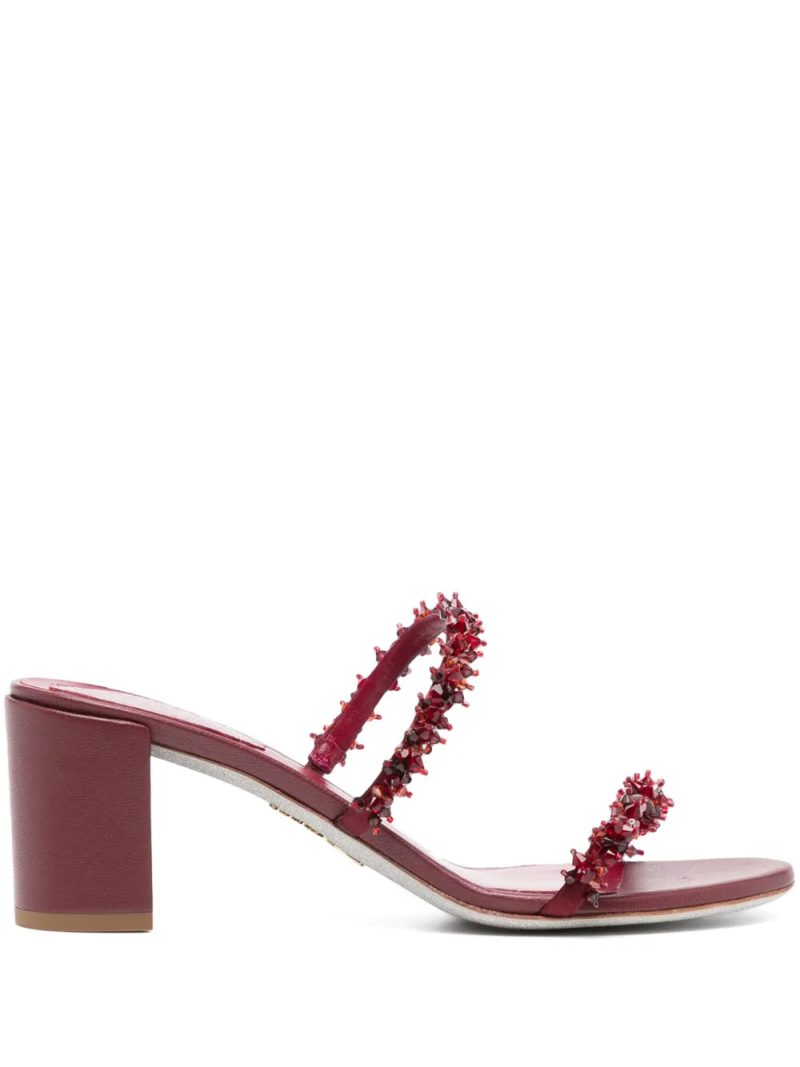 René Caovilla  bead embellishment sandals