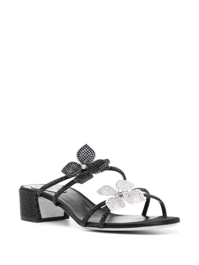 René Caovilla  crystal embellishment sandals