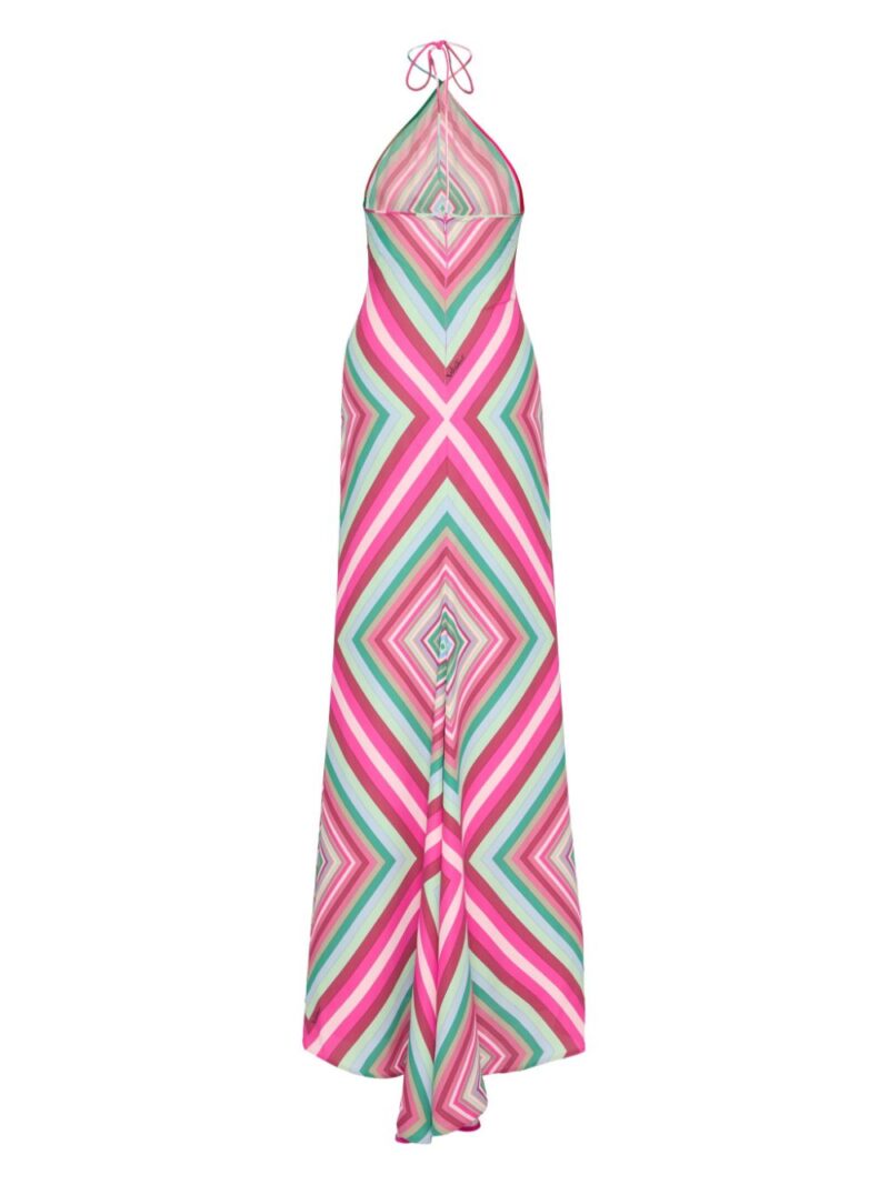 Valentino Garavani  geometric-print maxi dress
