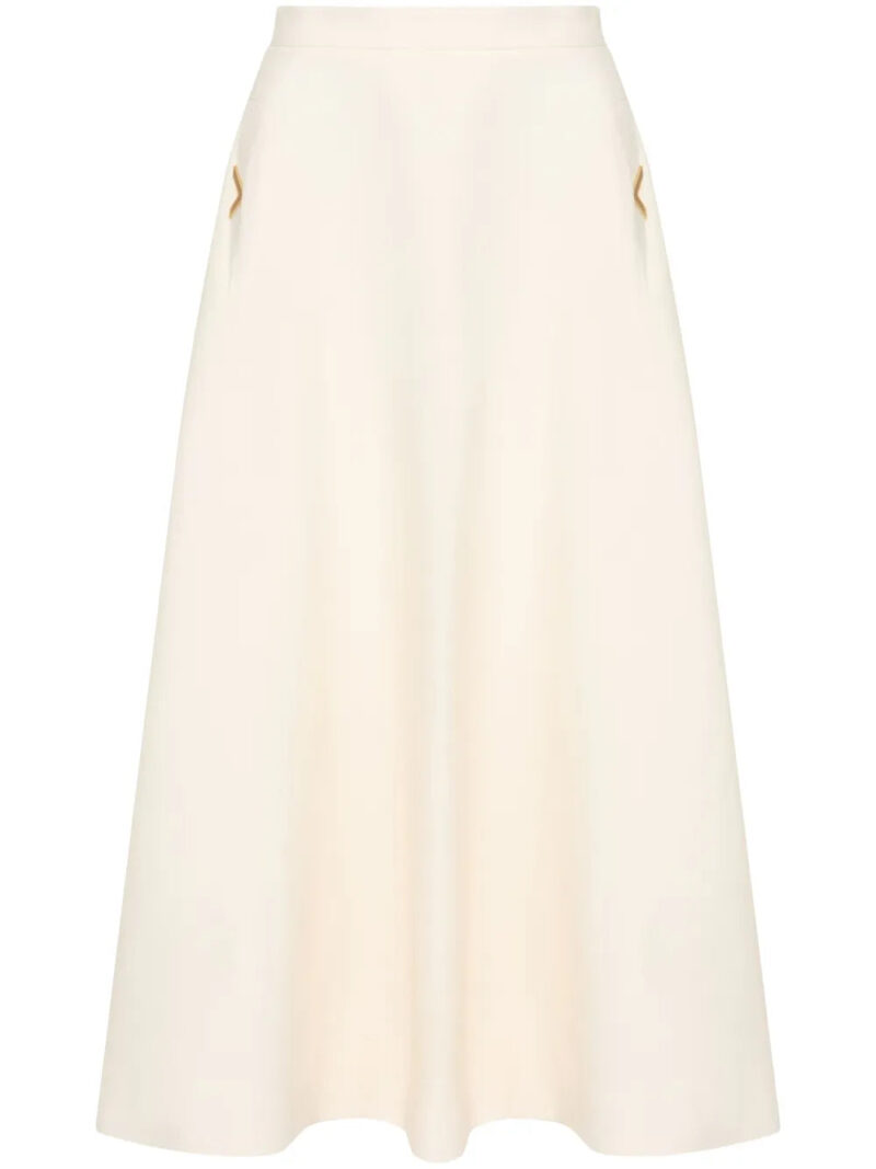 Valentino Garavani  crepe midi skirt