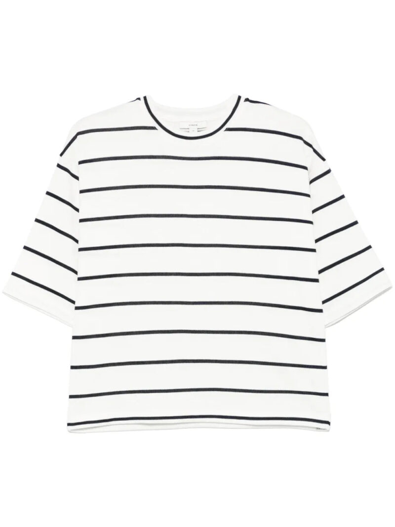Vince  striped wide-sleeve T-shirt