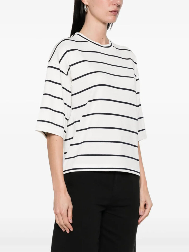 Vince striped wide-sleeve T-shirt