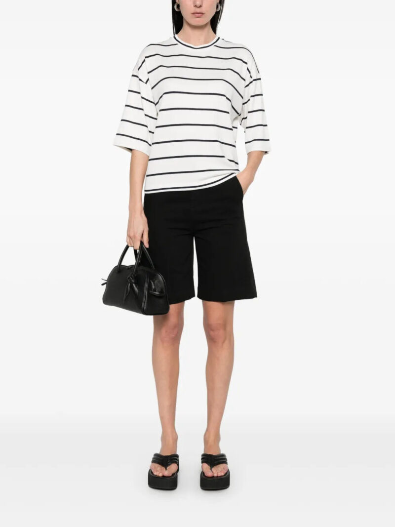 Vince striped wide-sleeve T-shirt