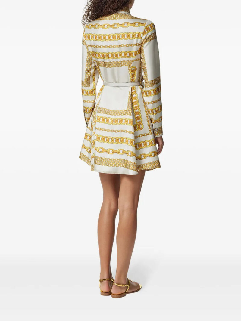 Versace  printed belted mini dress