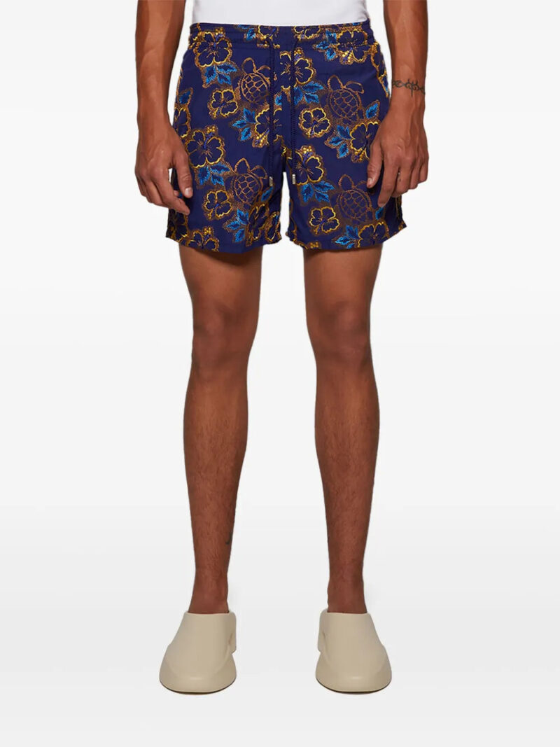 Vilebrequin floral-jacquard swim shorts