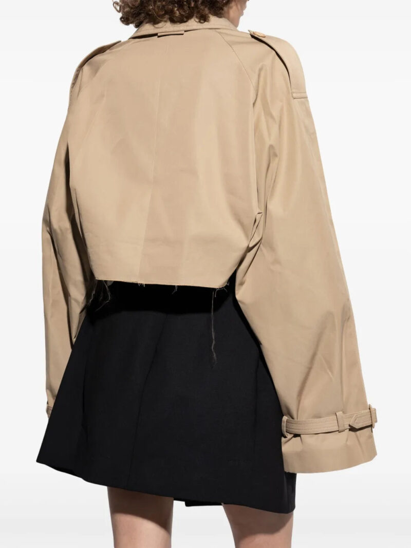 VETEMENTS cropped trench jacket