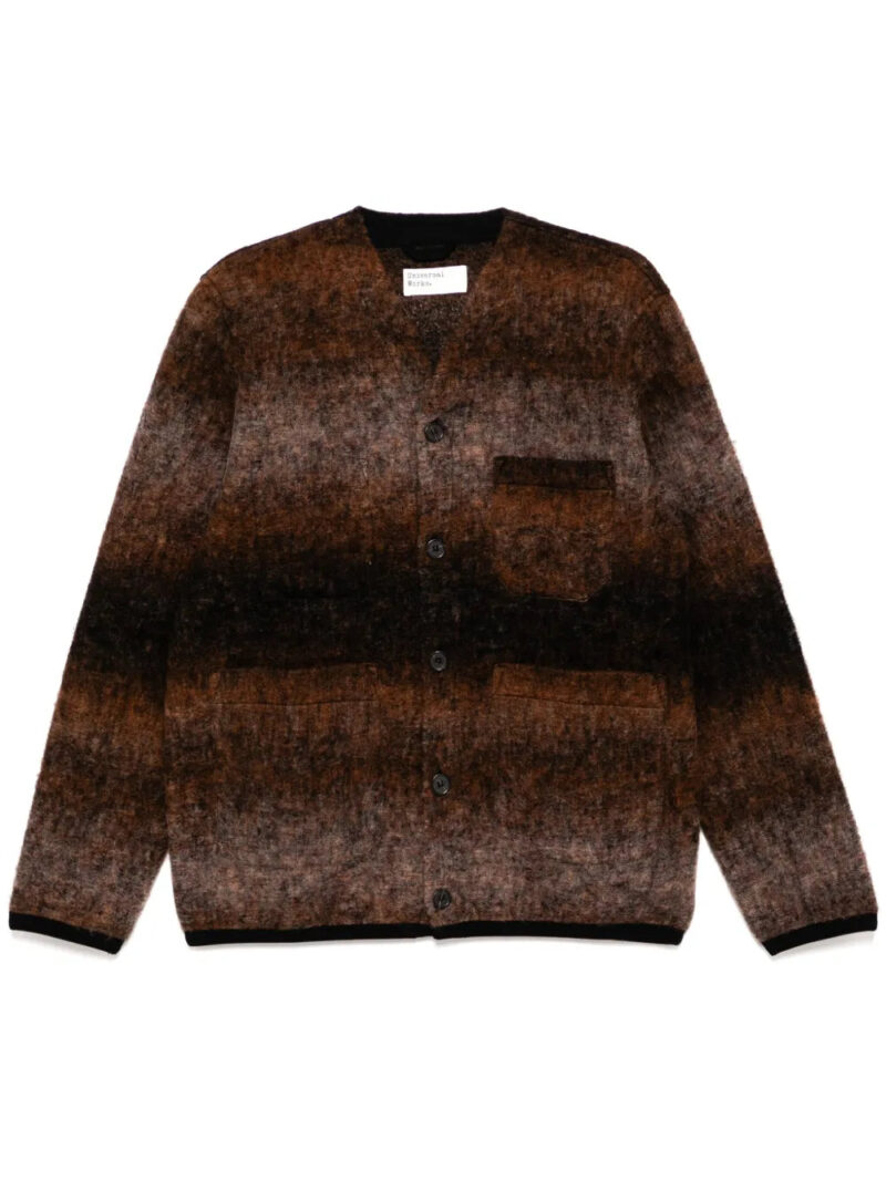 Universal Works  ombre fleece cardigan