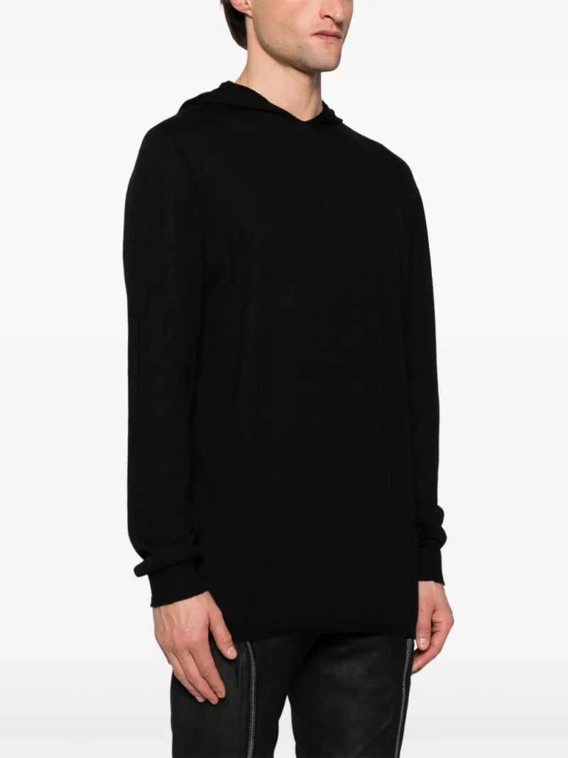 Rick Owens  fine-knit hoodie