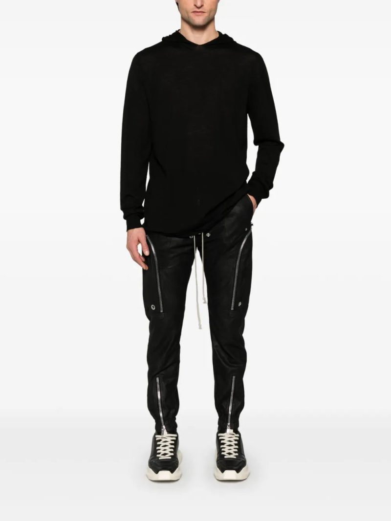 Rick Owens  fine-knit hoodie