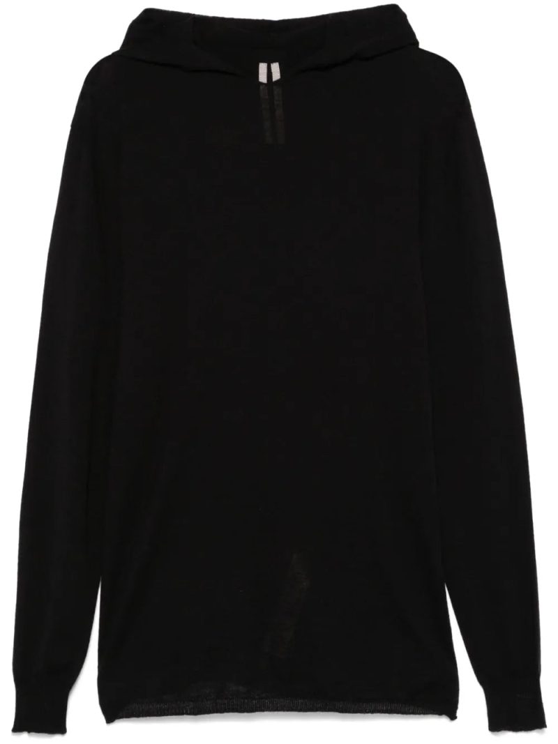 Rick Owens  fine-knit hoodie