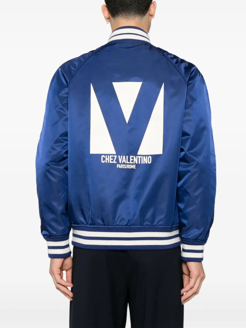 Valentino Garavani logo-print bomber jacket