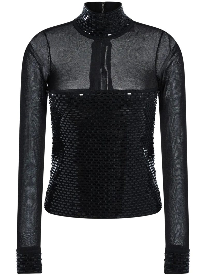 Retrofete  bead-embellished blouse