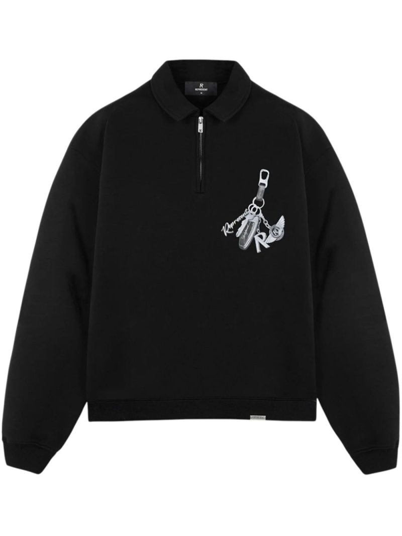 Represent  Key To The Club zipped sweatshirt