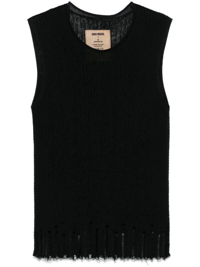 Uma Wang  ribbed-knit top