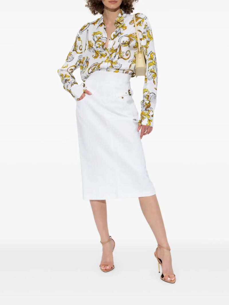 Versace Jeans Couture cotton midi skirt