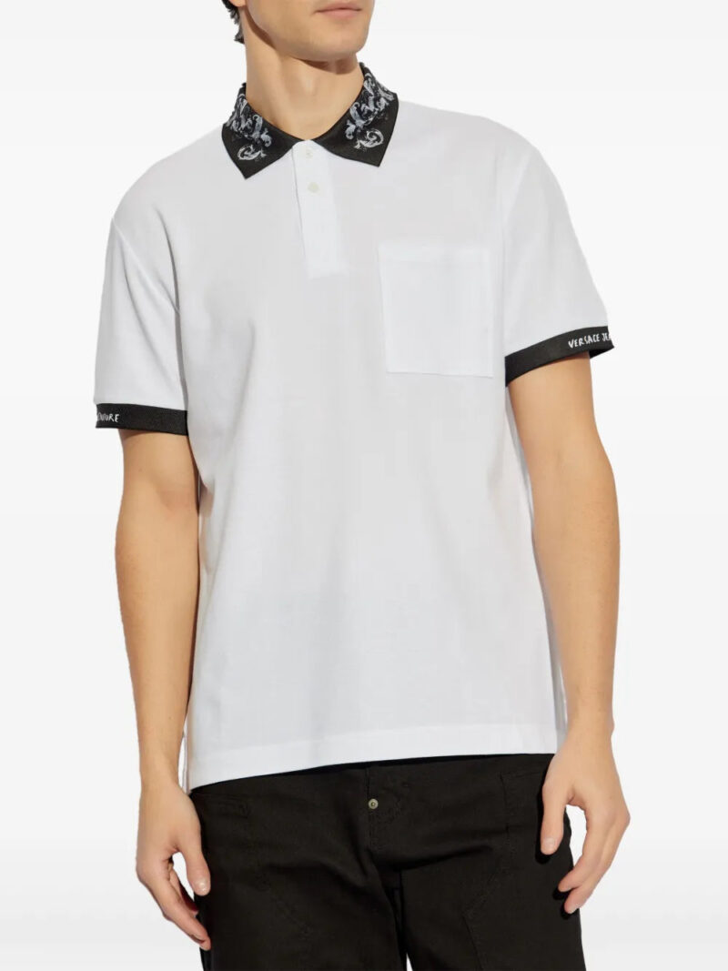 Versace Jeans Couture  Barocco-print polo shirt