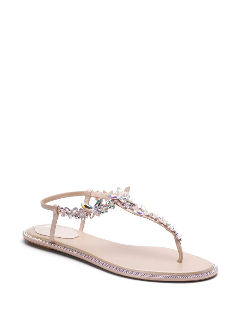 René Caovilla crystal-embellished sandals