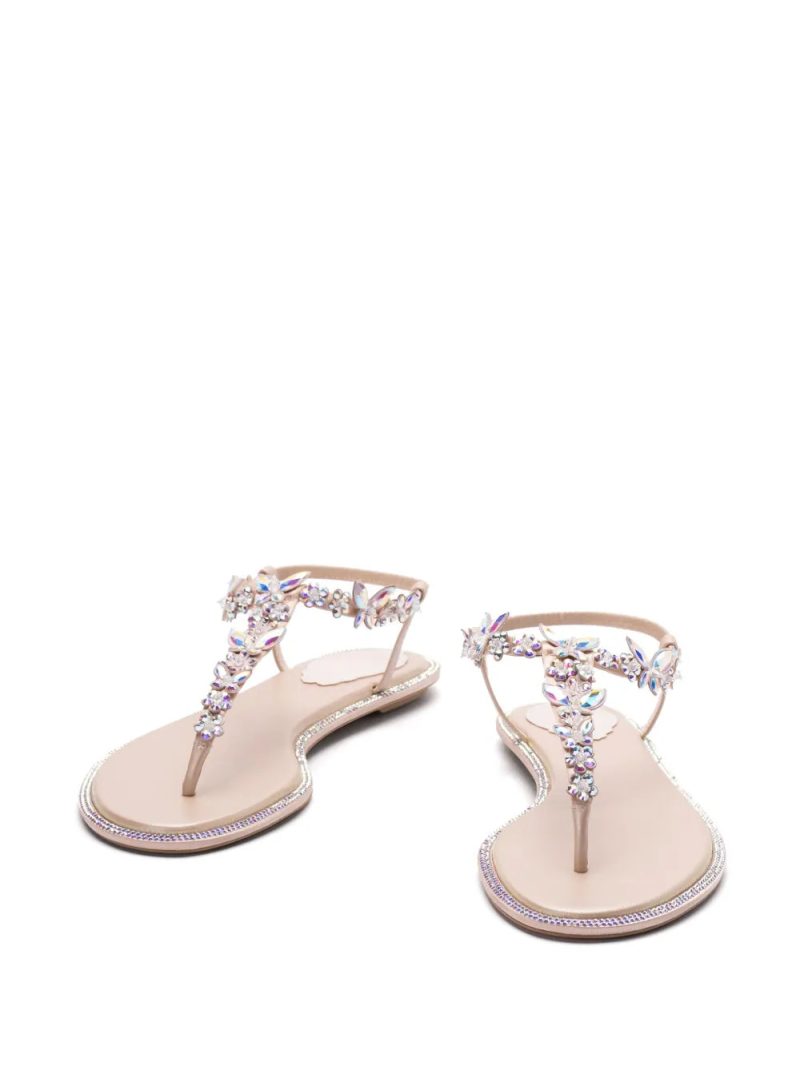 René Caovilla crystal-embellished sandals