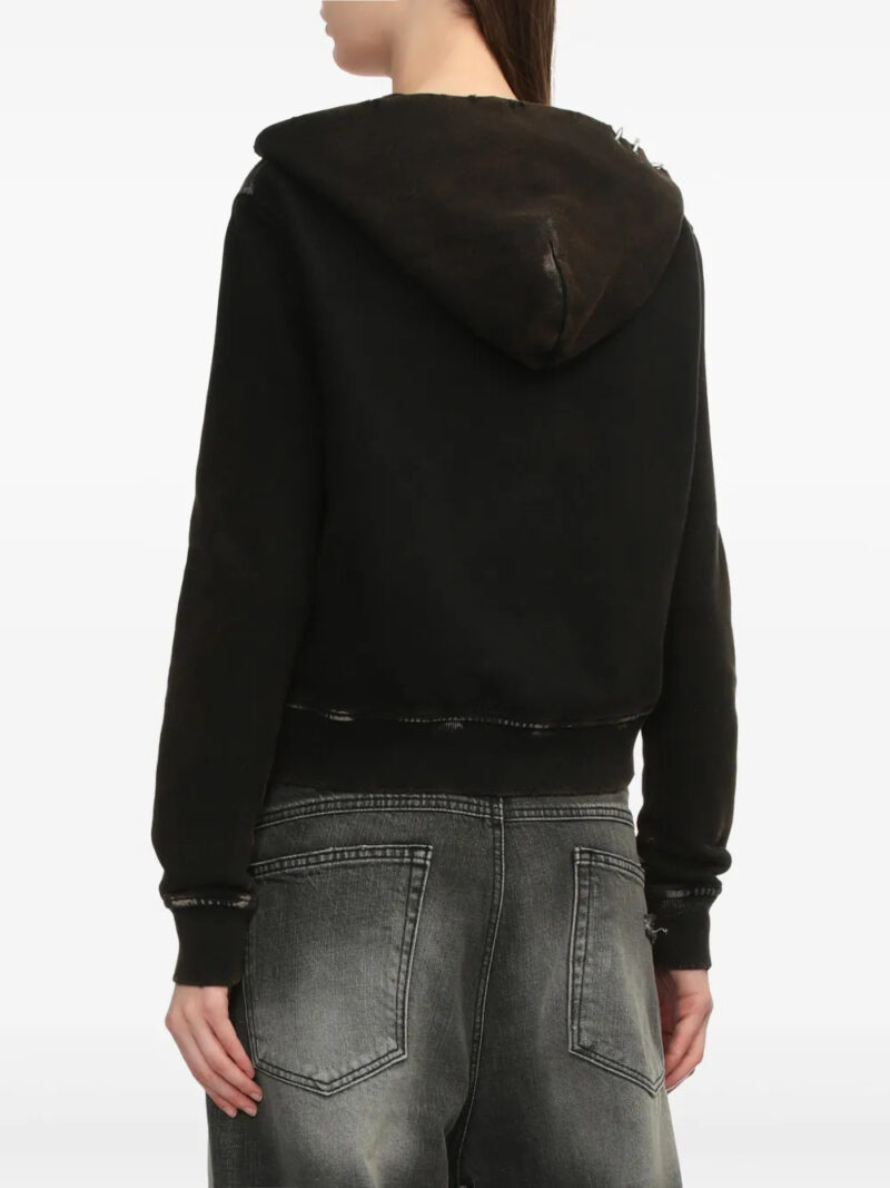 We11done  ripped-detailing hoodie