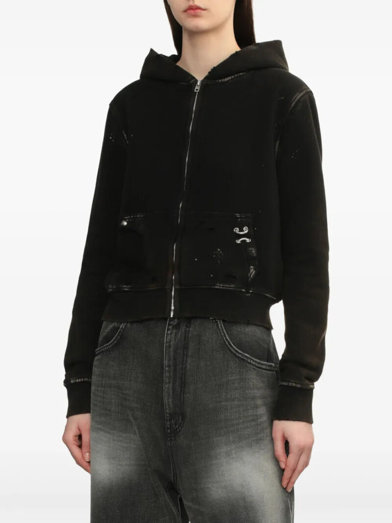 We11done  ripped-detailing hoodie
