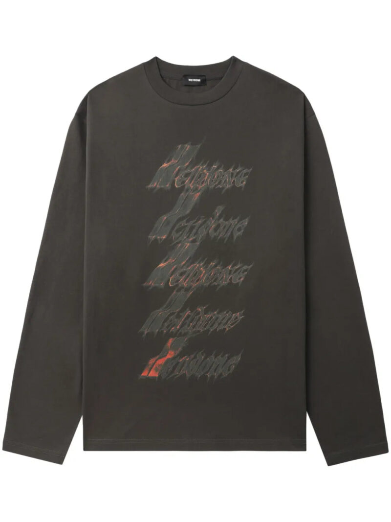 We11done  logo-print sweatshirt