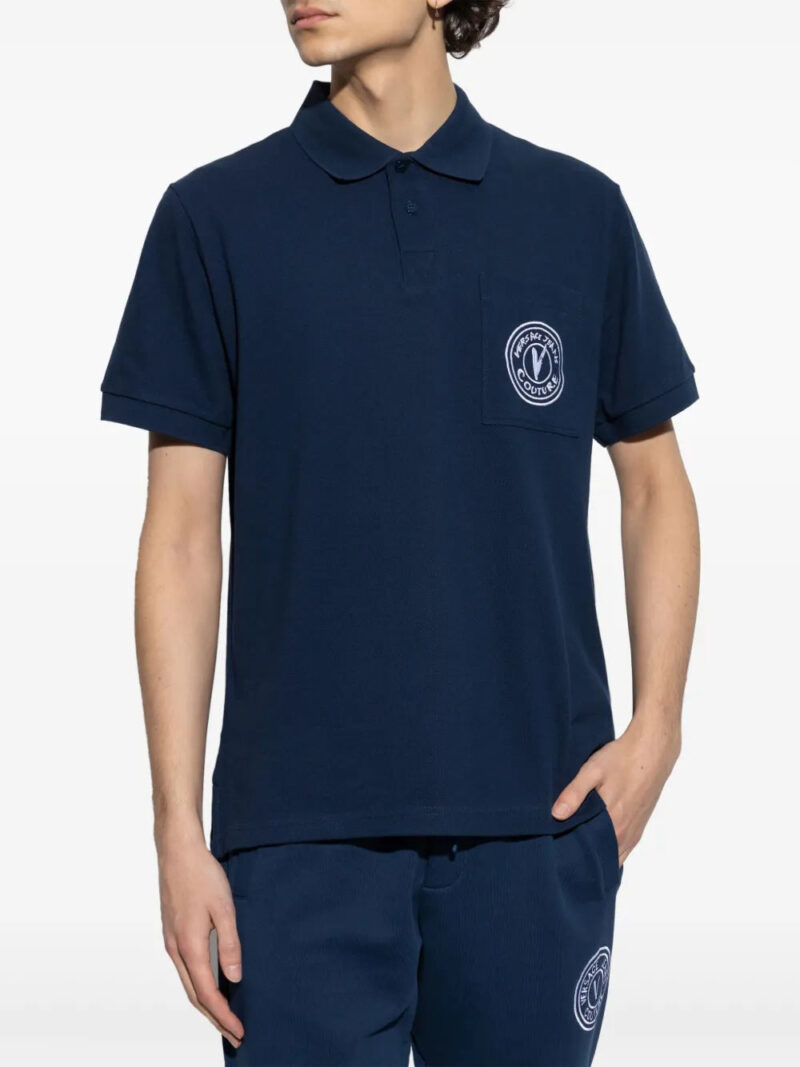 Versace Jeans Couture logo-embroidered polo shirt
