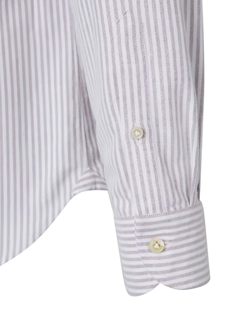 Vincenzo Di Ruggiero  striped cotton shirt