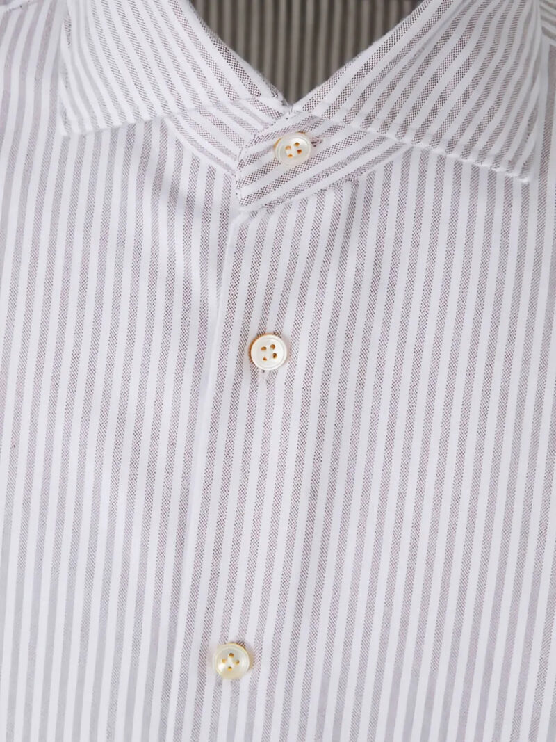 Vincenzo Di Ruggiero  striped cotton shirt
