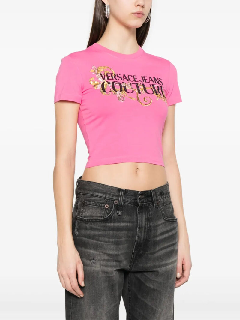 Versace Jeans Couture  Crystal Outline Barocco T-shirt