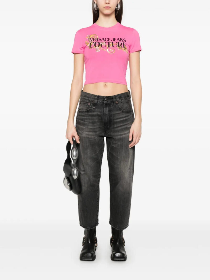 Versace Jeans Couture  Crystal Outline Barocco T-shirt