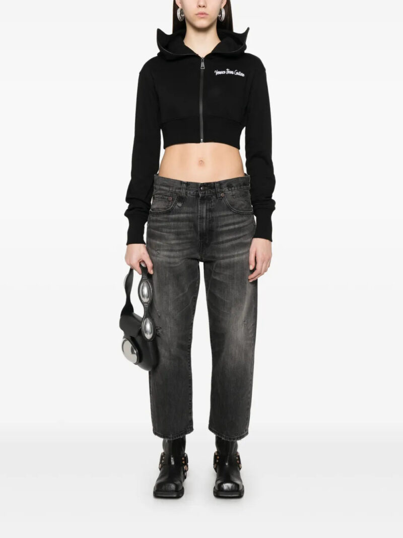 Versace Jeans Couture  cropped hoodie