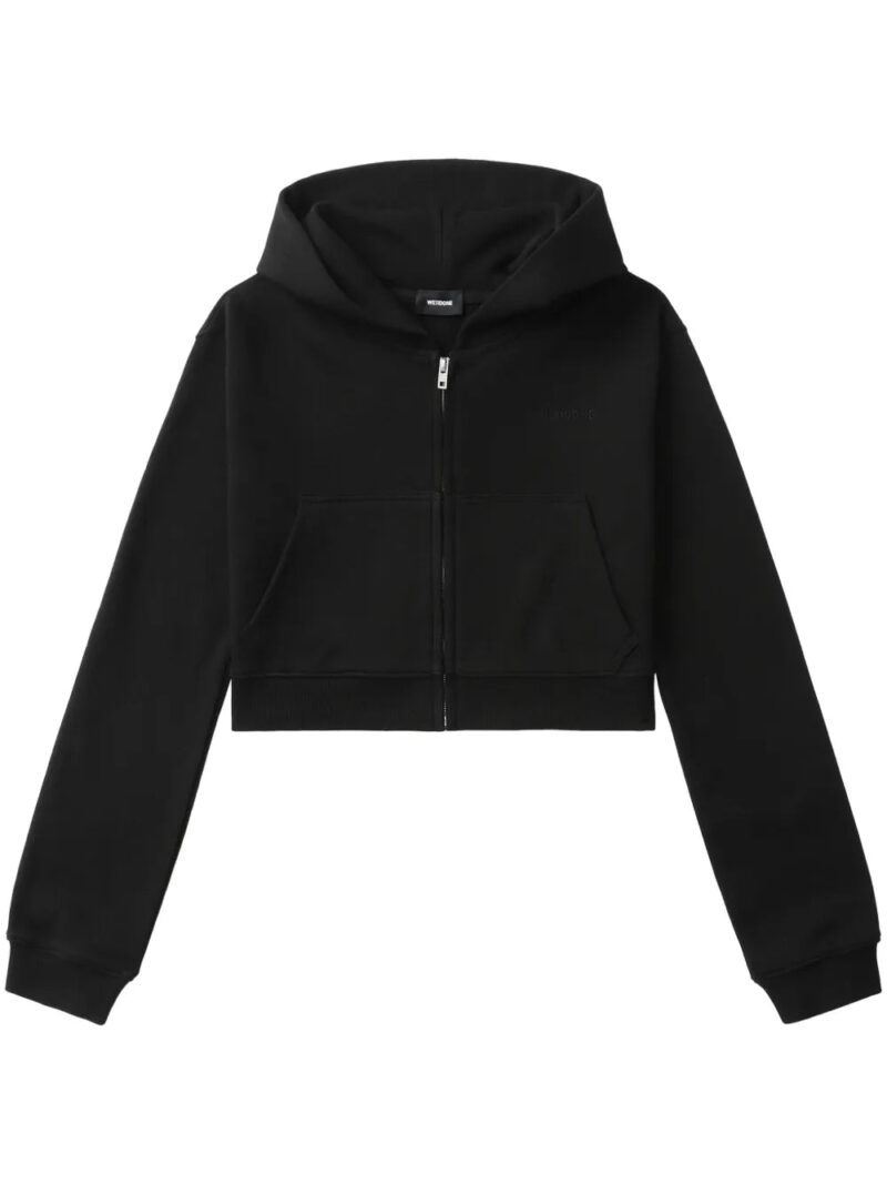 We11done  cotton zip-up hoodie